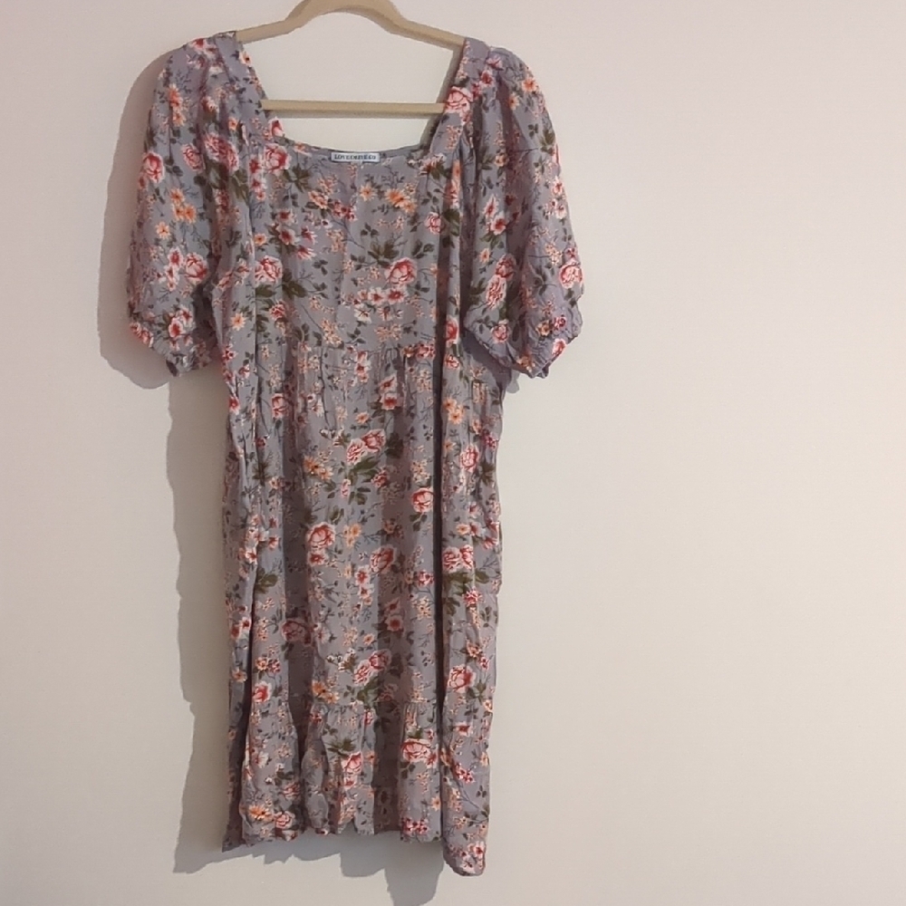 Floral Puff Sleeve Dress